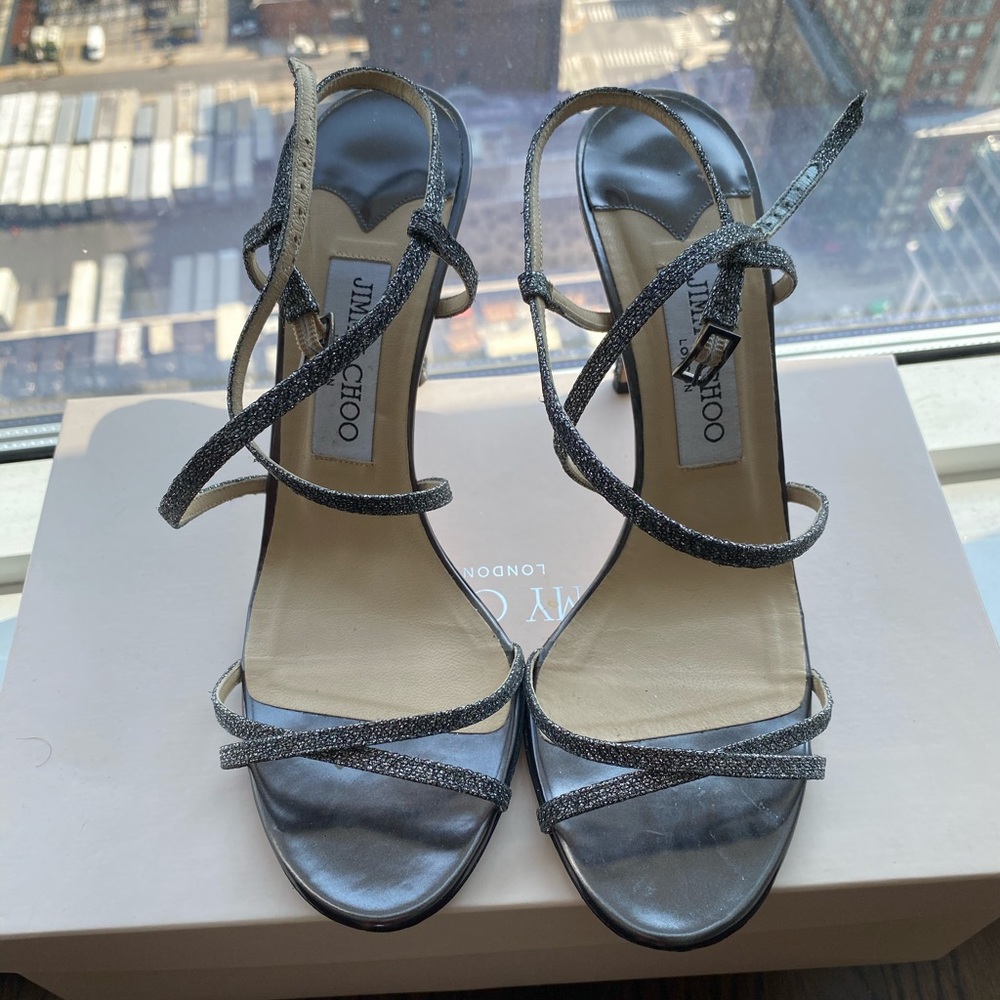 Jimmy choo glitter heels